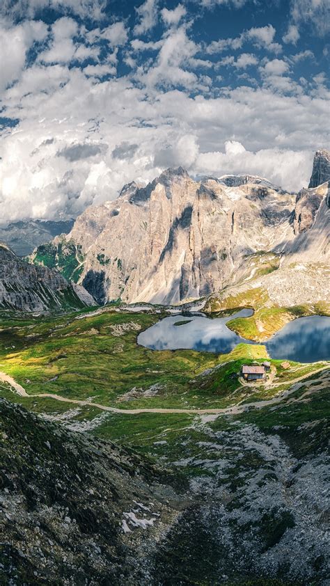 Dolomite Mountains Wallpaper 4k Panorama Italy Landscape 5k