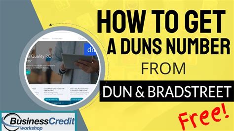 How To Get A DUNS Number From Dun And Bradstreet YouTube