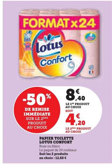 Promo Papier Toilette Lotus Confort Chez Hyper U ICatalogue Fr