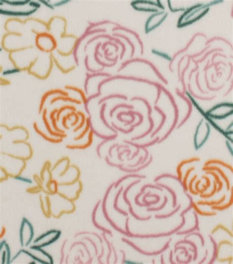 Floral Blizzard Fleece Fabric Joann