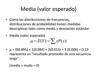 Distribuciones De Probabilidad Pptx