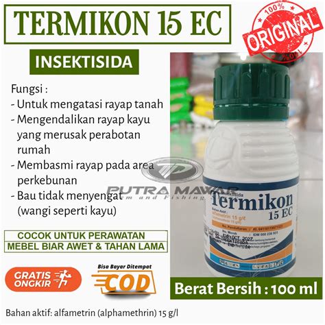 Insektisida Termikon Ec Ml Obat Racun Semprot Pengawet Bambu