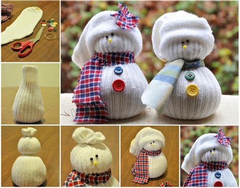 Wonderful DIY Adorable Sock Snowmen