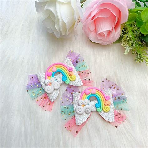 Excited To Share This Item From My Etsy Shop Rainbow Bow Hair Bow