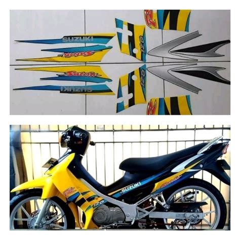 Jual Satria Langka Motor Striping Stiker Bodi Suzuki Satria Ru Lscm