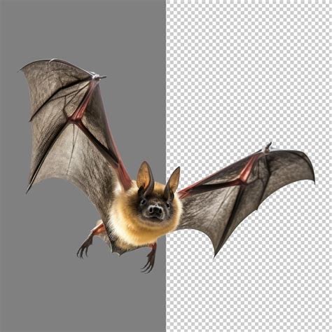 Premium Psd Flying Bat Flying Bat Isolated On Transparent Background