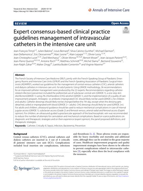 Pdf Expert Consensus Based Clinical Practice Guidelines Management Of