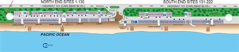 South Carlsbad State Beach Campground Map | Beach Map