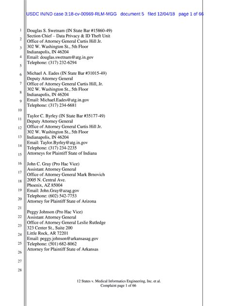 Fillable Online USDC IN ND Case 3 18 Cv 00969 RLM MGG Document 5 Filed