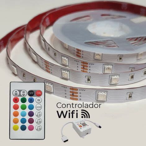 KIT Ruban LED RGB Wifi 5M 12V 30LED M Lot De 1 U