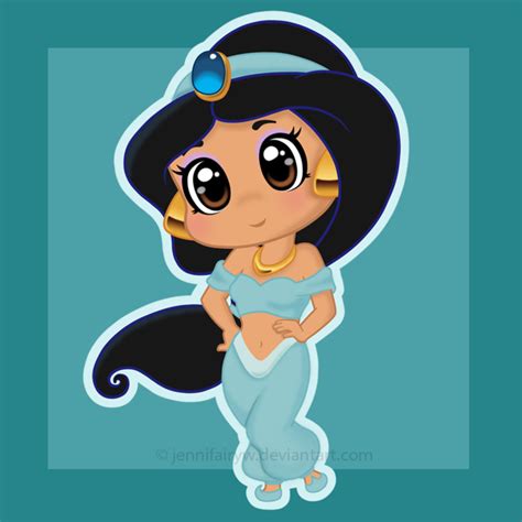 Chibi Jasmine By Jennifairyw On Deviantart Chibi Disney Kawaii Disney