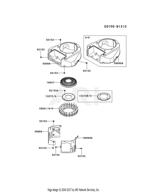 Kawasaki Fs541v Bs21 4 Stroke Engine Fs541v Parts Diagram For Cooling