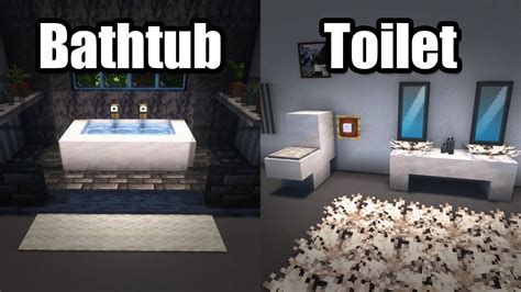 Minecraft Modern Bathroom Tutorial Youtube