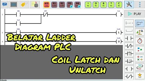 Belajar Ladder Diagram Plc Coil Latch Dan Unlatch Youtube