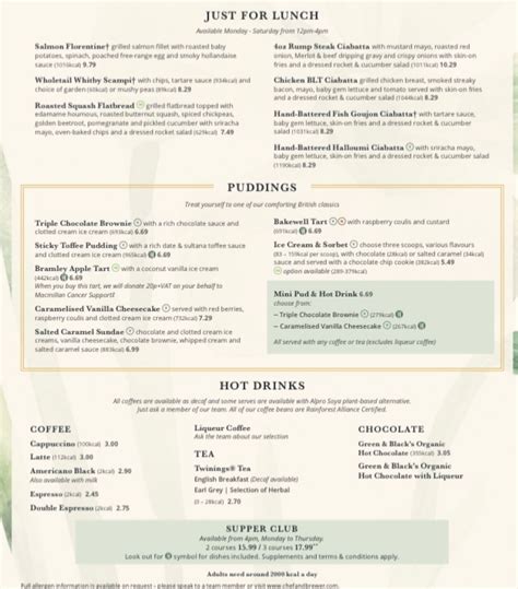 The Riverside Inn Shrewsburys Full Menu Online