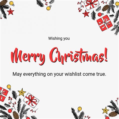 Simple Merry Christmas Greeting Card Template Postermywall