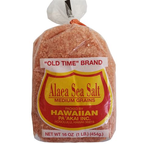 Old Time Alaea Sea Salt 1 Lb Hawaiian Sea Salt