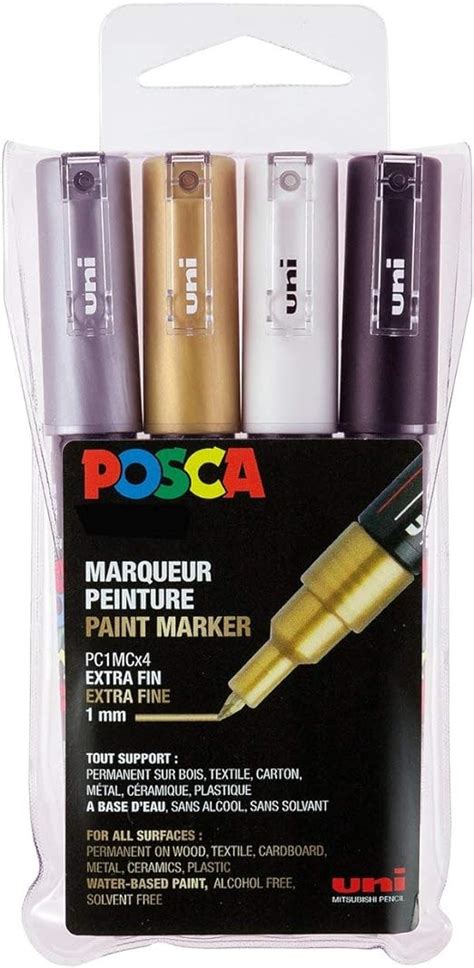 Posca Mitsubishi Pencil Marqueurs M Talliques Pc Mc Pointe Extra