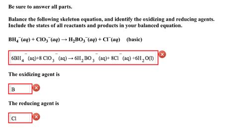 Solved Balance The Following Skeleton Equation And Identify Chegg