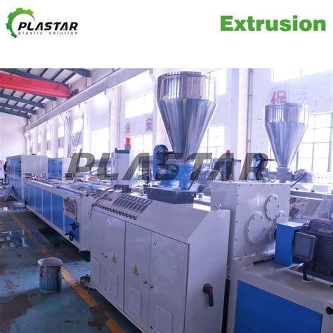 Plastic Pvc Cable Ducting Profile Extrusion Line Wire Trunk Profile