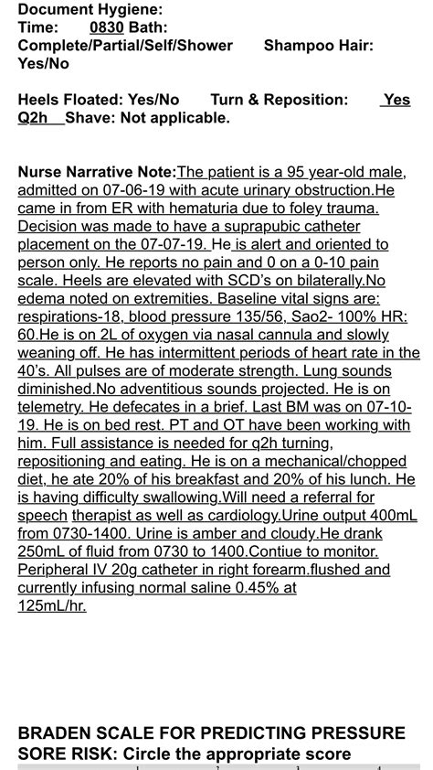 Nurse Narrative Note Template Prntbl Concejomunicipaldechinu Gov Co