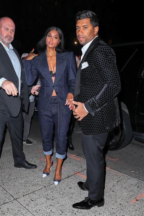 Russell Wilson and Ciara arrive at the Tom Ford Fashion Show | Sandra Rose