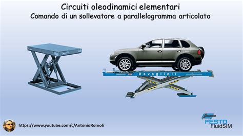 Circuito Oleodinamico Elementare Comando Di Un Sollevatore A