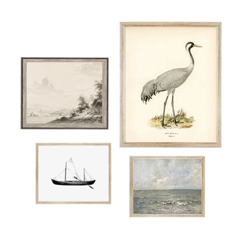 Seascape Gallery Wall Set Print Digital Art Vintage Print Etsy Espa A