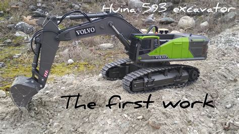 Huina Rc Bagger Excavator Der Erste Job Youtube