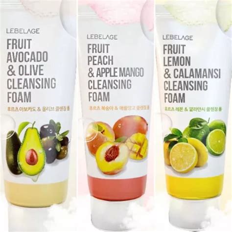 Espuma Jabon Limpiadora Facial Coreana De Frutos Set De Pz