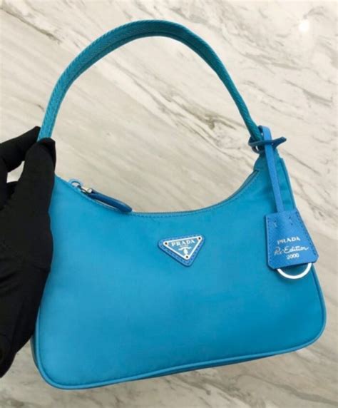 Prada Re Edition 2000 Nylon Mini Bag 1NE515 Blue My Shop