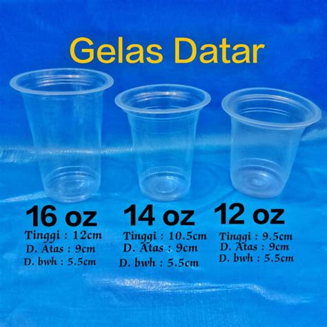 Jual Gelas Plastik Cup Datar Uk Oz Oz Oz Gelas Cup Plastik