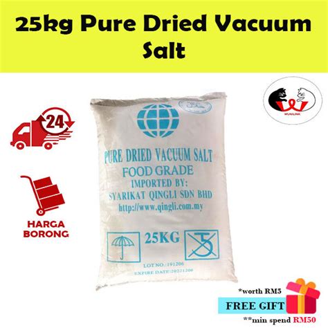 25kg Pure Dried Vacuum Salt Lazada