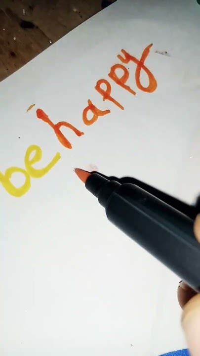 Be Happy 😀😀😀😀 Handwrite Calligrahy Youtube