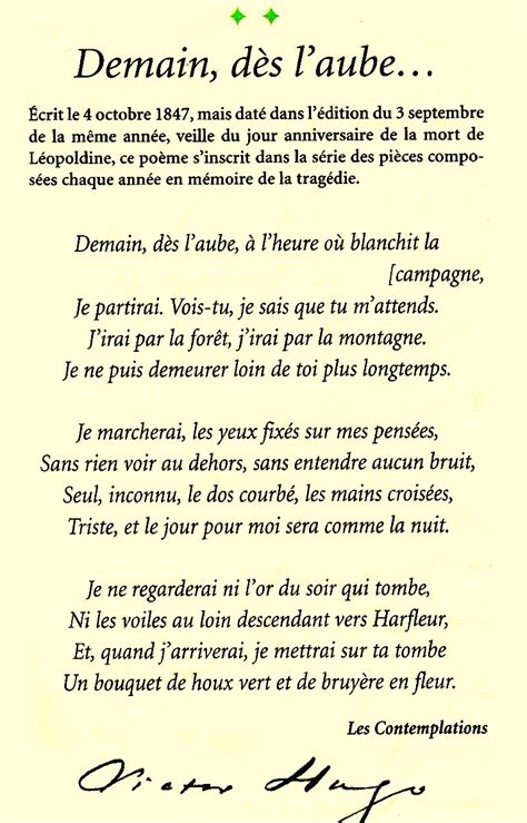 Poeme Connu Victor Hugo