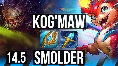 KOG MAW Vs SMOLDER MID 11 2 13 Legendary EUW Master 14 5 YouTube