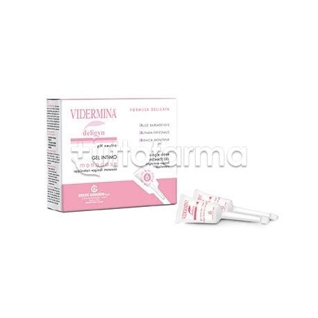 Vidermina Deligyn Gel Intimo Monodose Ph Acido Lubrificante Idratante