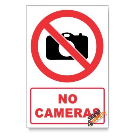 Nosa Sabs No Cameras Prohibited Descriptive Safety Sign Pv D