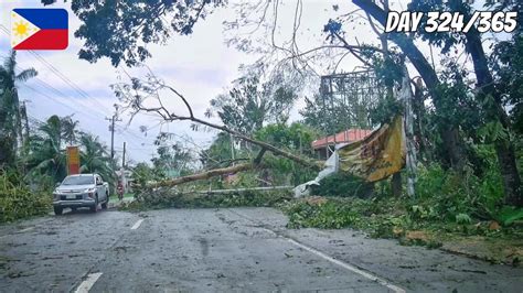 Super Typhoon Odette Hits Bohol The Next Morning No Comment Youtube