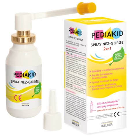 Педиакид / PEDIAKID Spray Nez-Gorge Спрей за нос и гърло - 20 мл