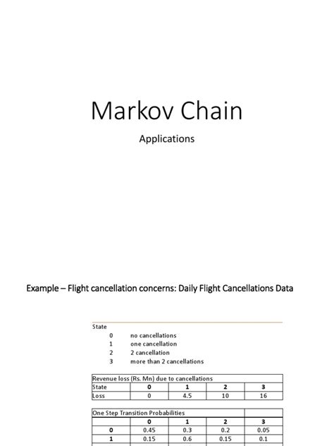 Markov Chains Applications & Properties | PDF | Markov Chain ...