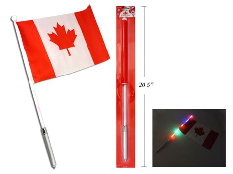 Canada Flag Wled Light Up Stick Mr Fly