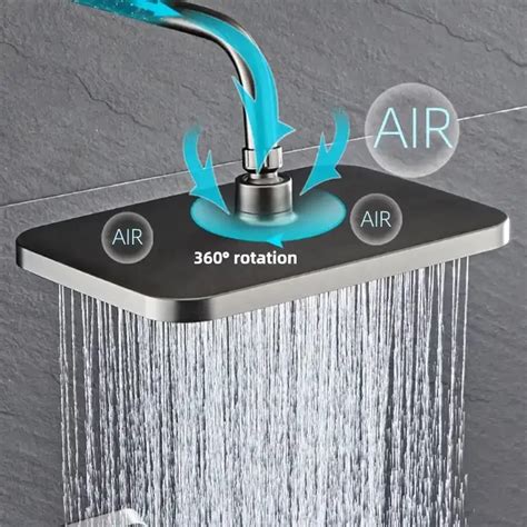 Luxury Concealed Shower Hot And Cold Standing Bathtub Digital The Rmostatic System Chrome