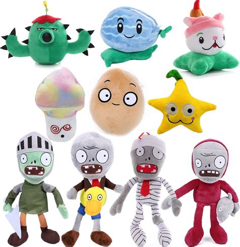 Amazon Jhesao Pcs Plants And Zombies Plush Zombies Plants Sets