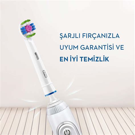 Oral B Şarjlı Yedek Başlık 3 Boyutlu Beyazlık Luxe Diş Fırçası 2 li