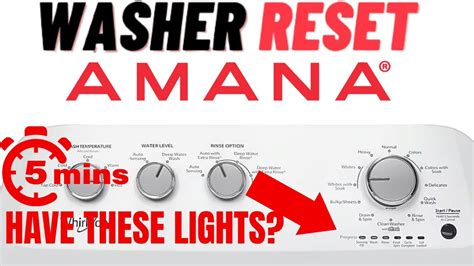 Amana Washer Not Filling With Water Use Self Diagnostic Mode Youtube