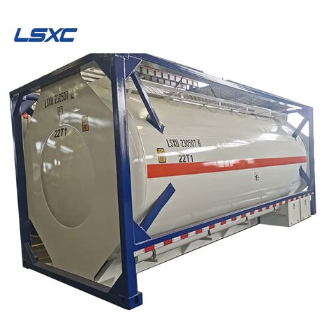 25000 Liters Liquid Chemical Liquid Shipping Stainless Steel 20FT ISO