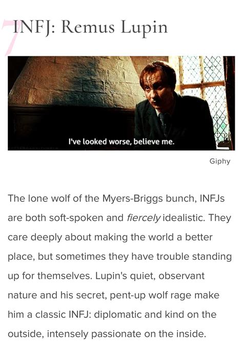 Harry Potter meets MBTI.. Infj. C'est moi. MCR | Infj personality, Infj ...
