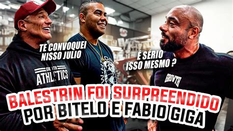 FABIO GIGA E BITELO FIZERAM UMA SURPRESA PARA O BALESTRIN YouTube