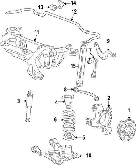 OEM Rear Suspension For 2009 Chevrolet Traverse GMPartsCenter Net